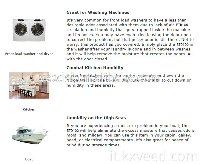 Abbassino Wireless Wireless senza serbatoio Mini Deumidificatore a basso deumidificatore.